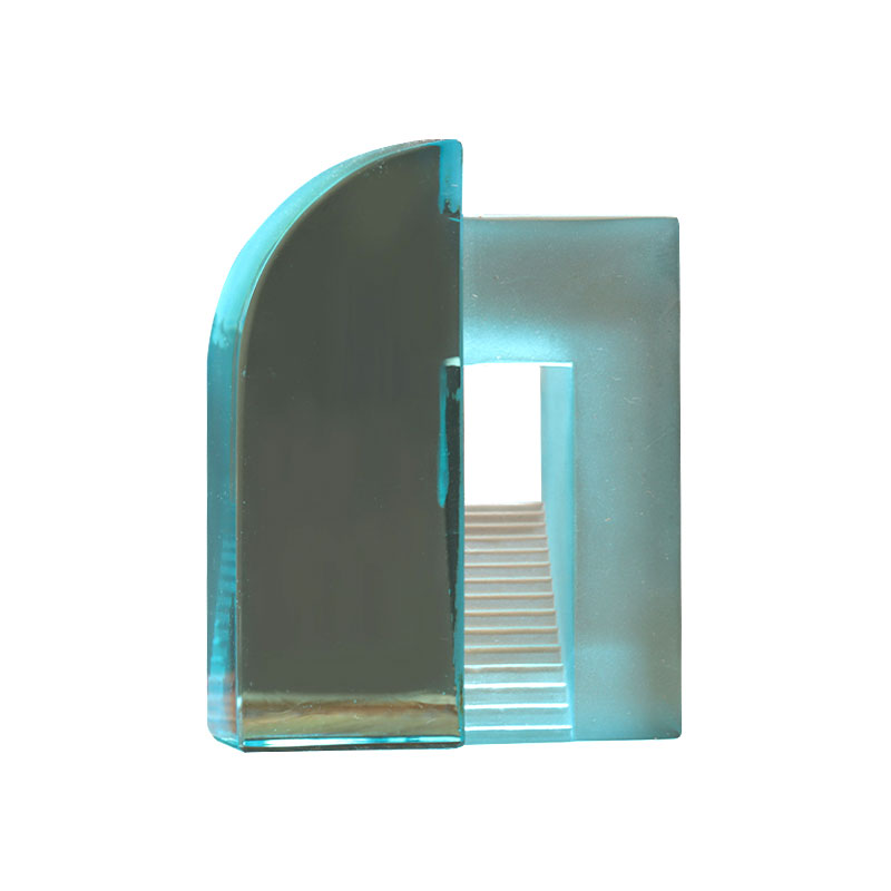 Ornamente chinezești de jucărie din sticlă mată de culoare albastră