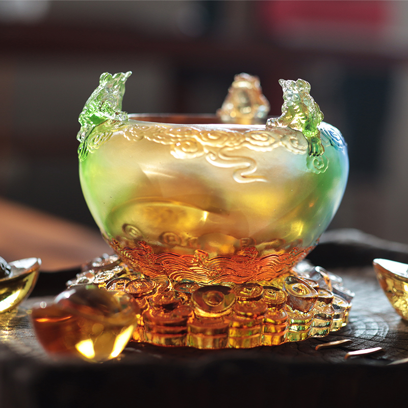 Cristal Cornucopia de sticlă pentru comori