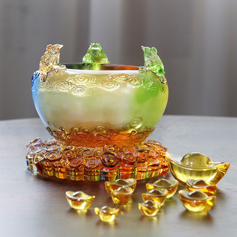 Cristal Cornucopia de sticlă pentru comori