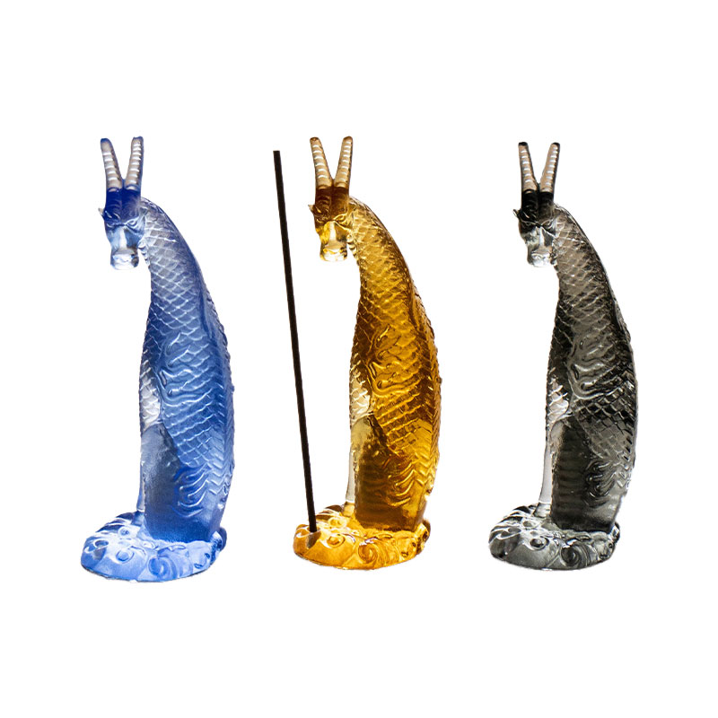 Suport de tămâie Kirin din sticlă