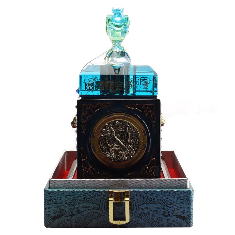 Capac sticla cerb albastru ornamente decorative sticla vin ustensile