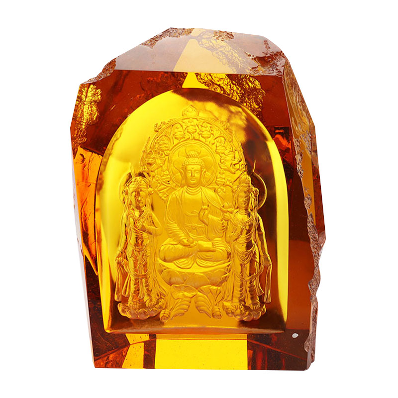 Statui de cristal Amitayus Buddha