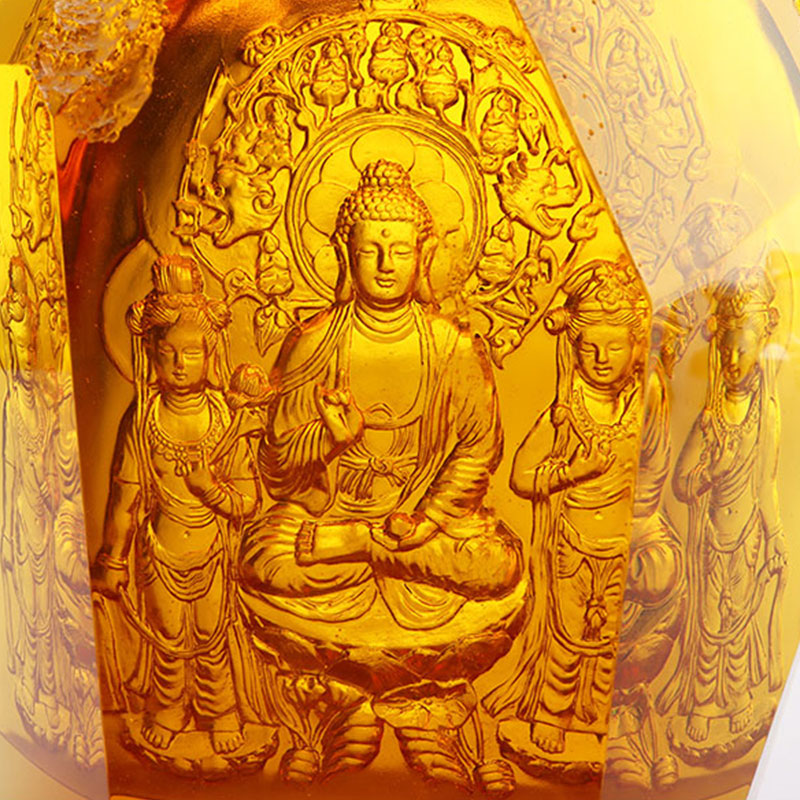 Statui de cristal Amitayus Buddha