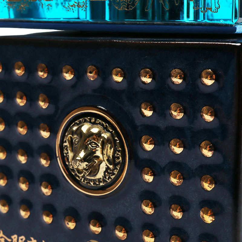 Capac sticla cerb albastru ornamente decorative sticla vin ustensile