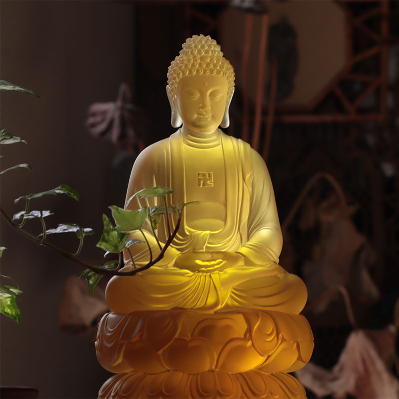 Statui de cristal Amitābha Buddha