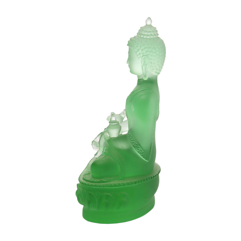 Statuie colorată a lui Buddha din cristal Liuli