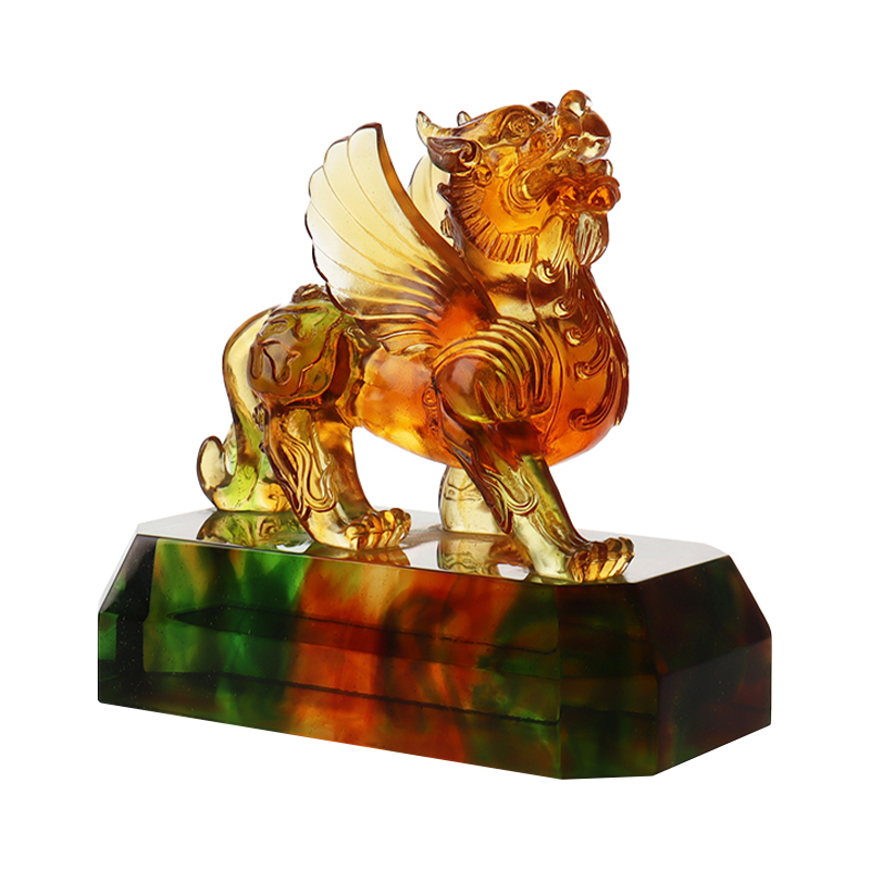 Ornamente de fiare glazurate de culoare cristalină