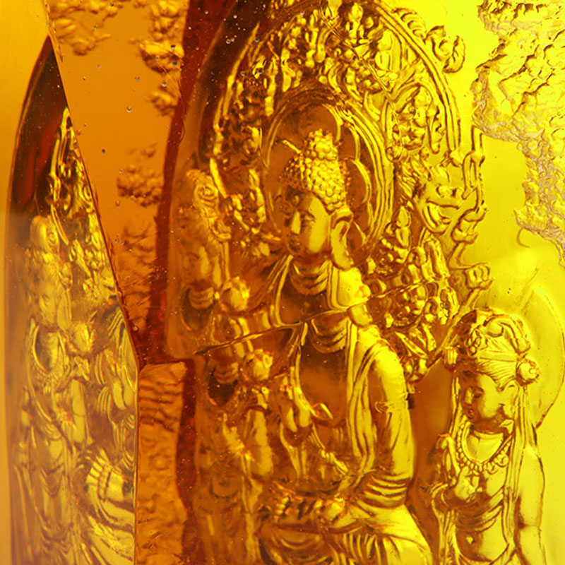 Statui de cristal Amitayus Buddha