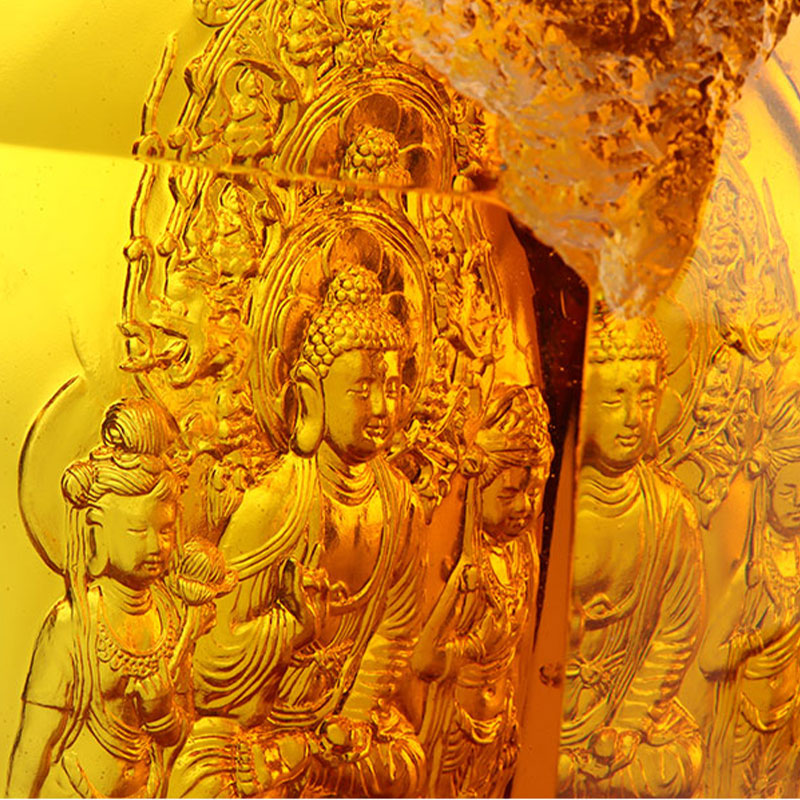 Statui de cristal Amitayus Buddha