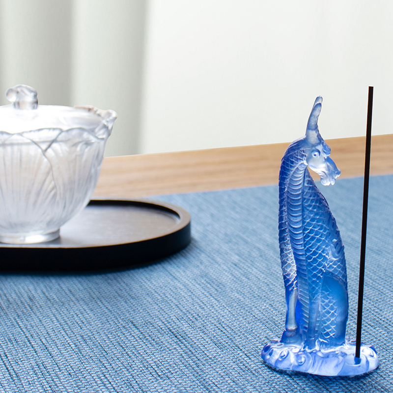 Suport de tămâie Kirin din sticlă