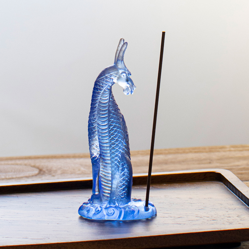 Suport de tămâie Kirin din sticlă