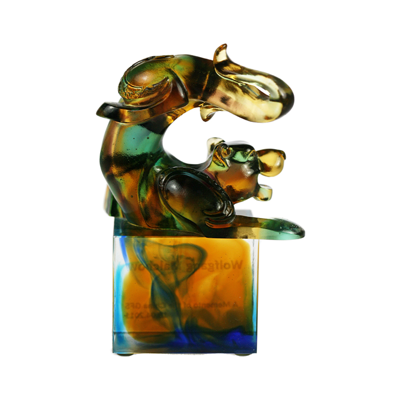 Sigiliu din cristal de sticlă Tiger