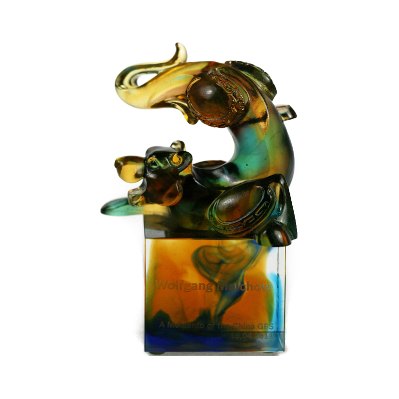 Sigiliu din cristal de sticlă Tiger