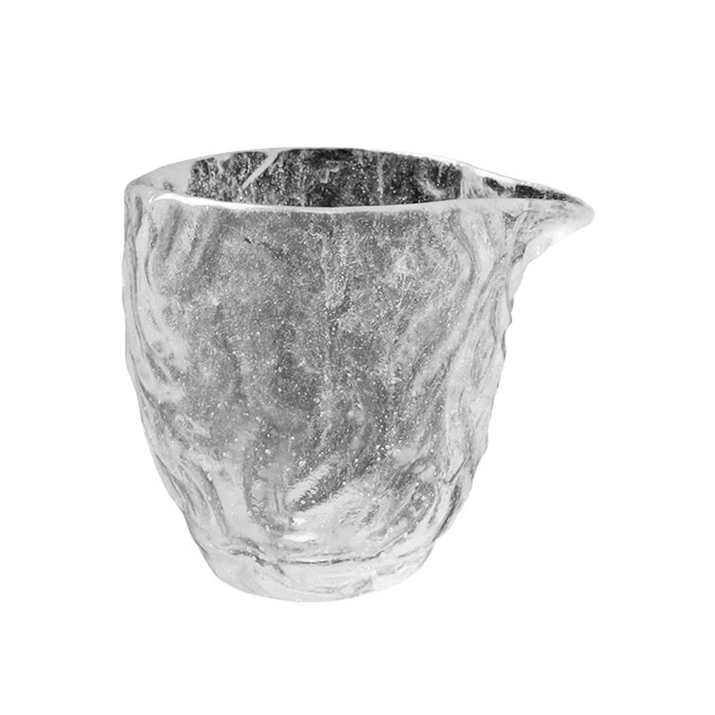 Set de cești de ceai din sticlă transparentă cu model de bule pentru utilizarea în ședințe la biroul de acasă