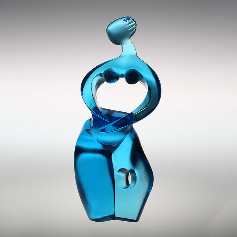 Ornamente de figurine de artă Artemis albastru pur